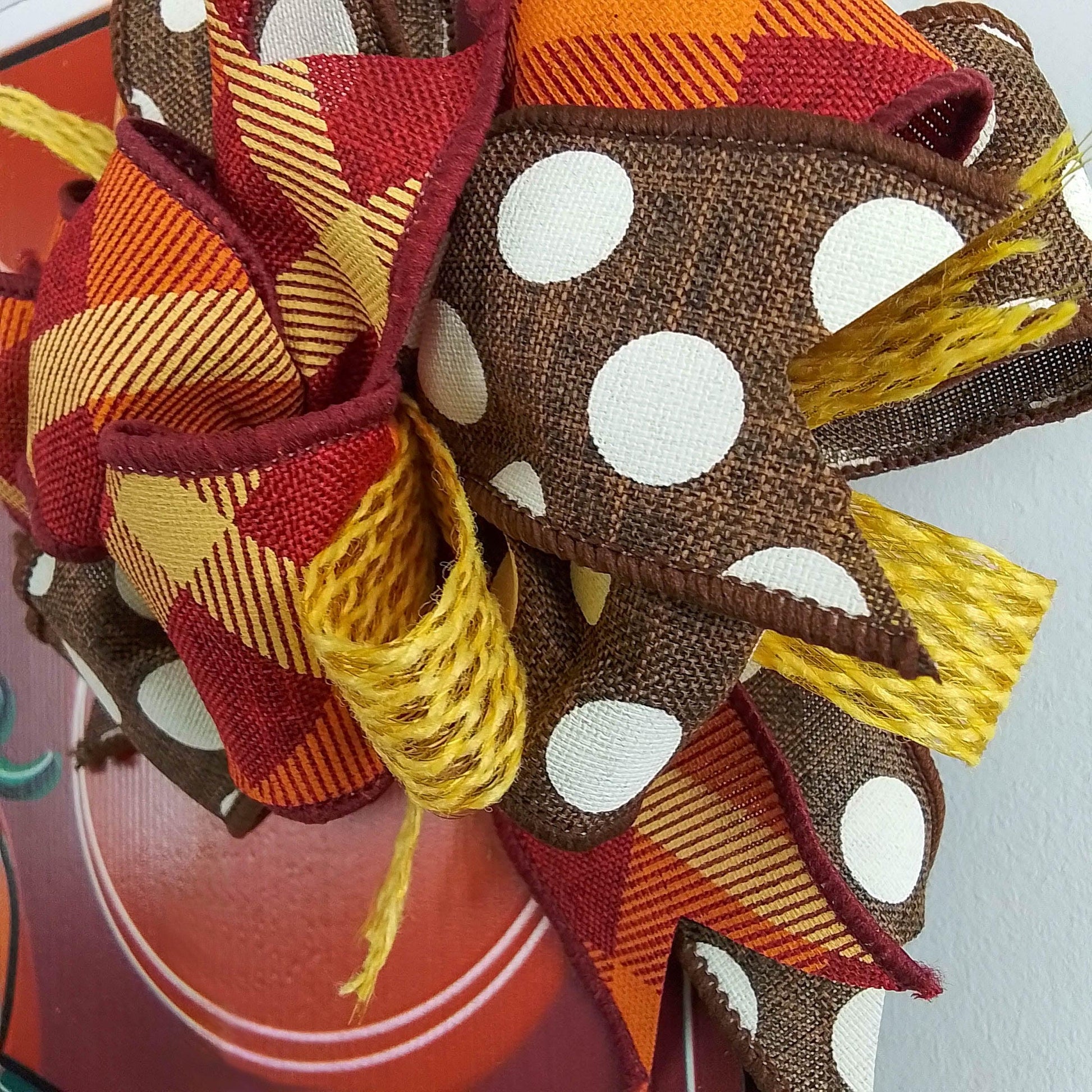 Fall Scarecrow Door Hanger - Pink Door Wreaths