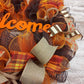 Fall Wreath for Front Door, Brown Autumn Wreaths : F3 - Pink Door Wreaths