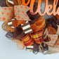 Fall Wreath for Front Door, Brown Autumn Wreaths : F3 - Pink Door Wreaths