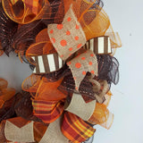 Fall Wreaths Ideas | Fall Wreaths for Sale | Thanksgiving Wreath : F3 - Pink Door Wreaths