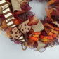 Fall Wreaths | Maroon Orange Thanksgiving Wreath : F2 - Pink Door Wreaths
