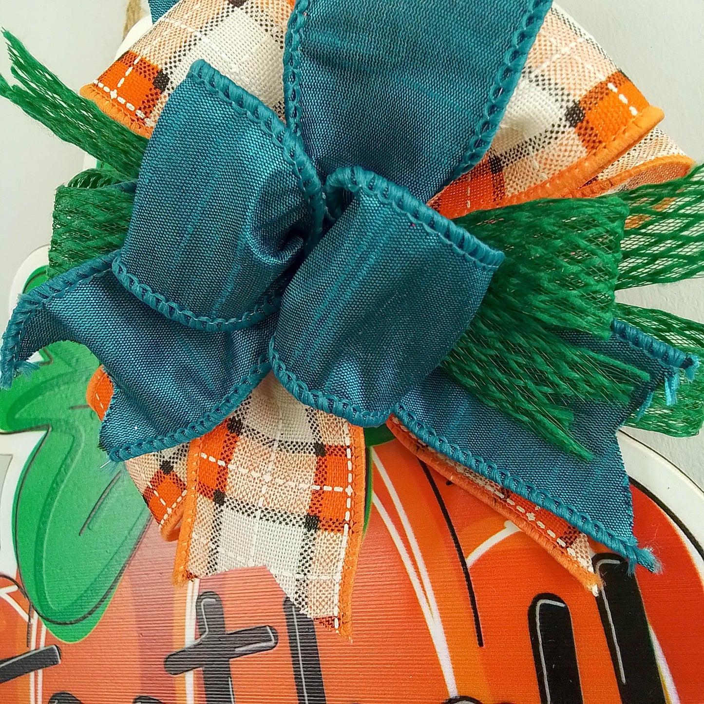 Football and Fall Door Hanger, Football Door Wreaths - Pink Door Wreaths