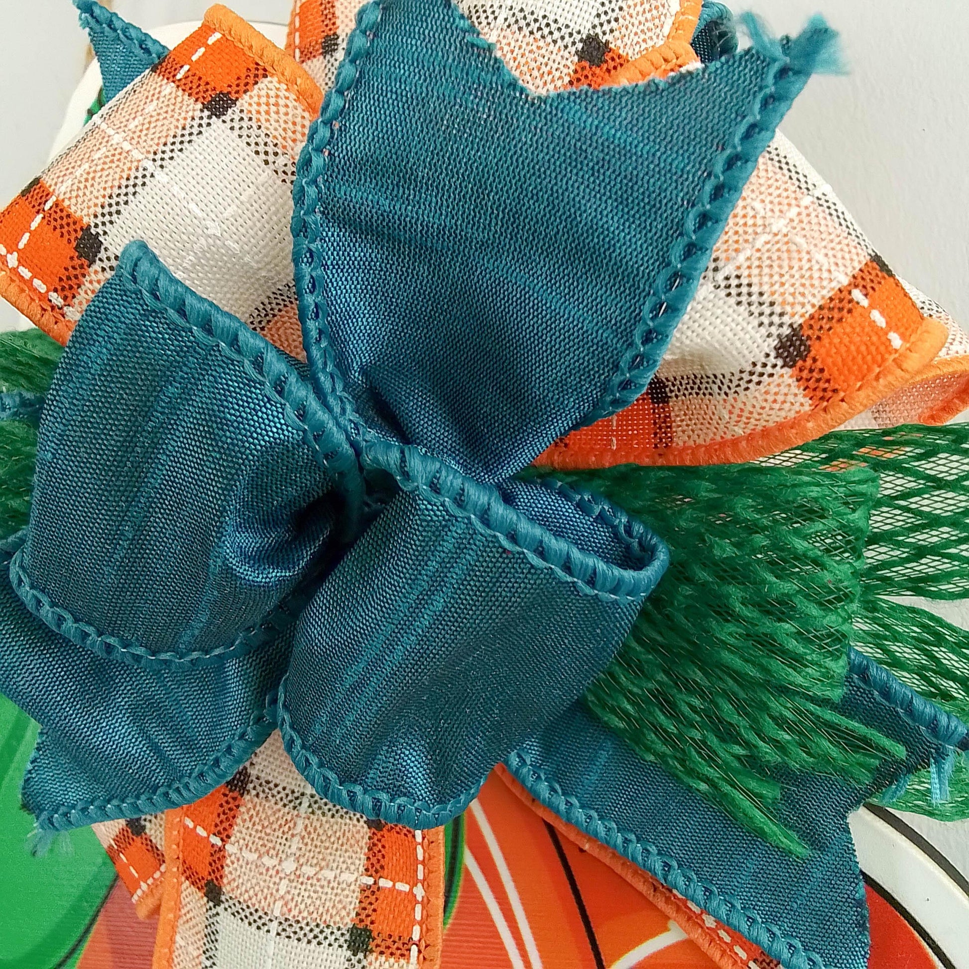 Football and Fall Door Hanger, Football Door Wreaths - Pink Door Wreaths