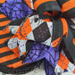 Halloween Spider Grapevine Wreath - Plaid Door Hanger Oversized Bow Jute Burlap Door Decor; Orange Black Purple - Pink Door Wreaths