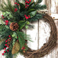 Christmas Berry and Pinecone Front Door Wreath