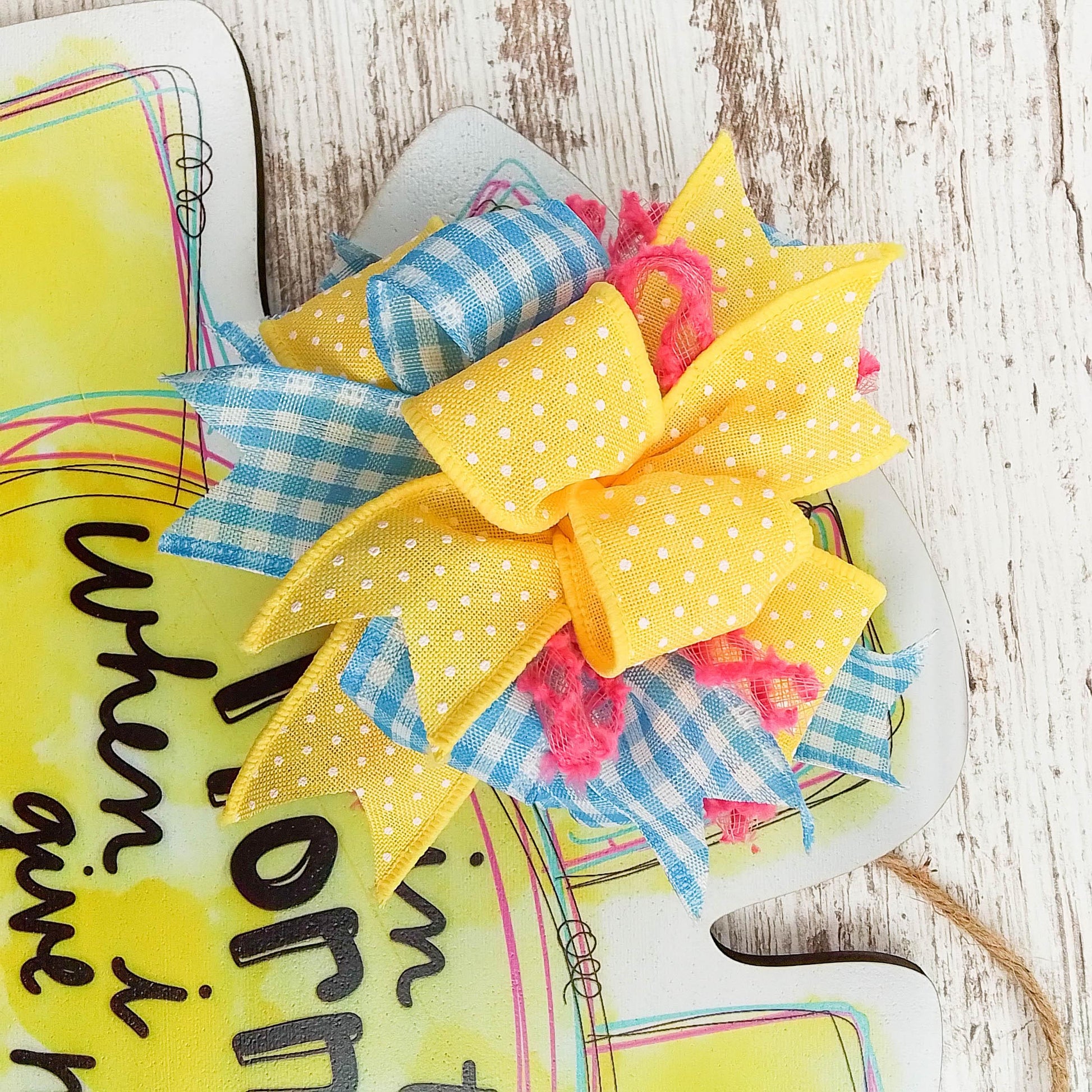 In the Morning When I Rise Give Me Jesus Door Hanger - Pink Door Wreaths