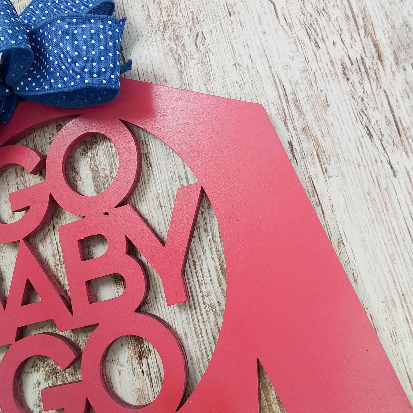 Kentucky Derby Go Baby Go door hanger - Pink Door Wreaths