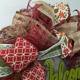 Lace Fall Wreaths for Front Door - Everyday Burlap Thanksgiving Deco Mesh Door Decor - Pink Door Wreaths