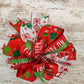 Lantern Wreath Bow - Burlap Wreath Embellishment for Making Your Own - Layered Full Handmade Farmhouse Already Made (Christmas (Present) - Pink Door Wreaths