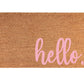 Coordinating "hello" Welcome Door Mat