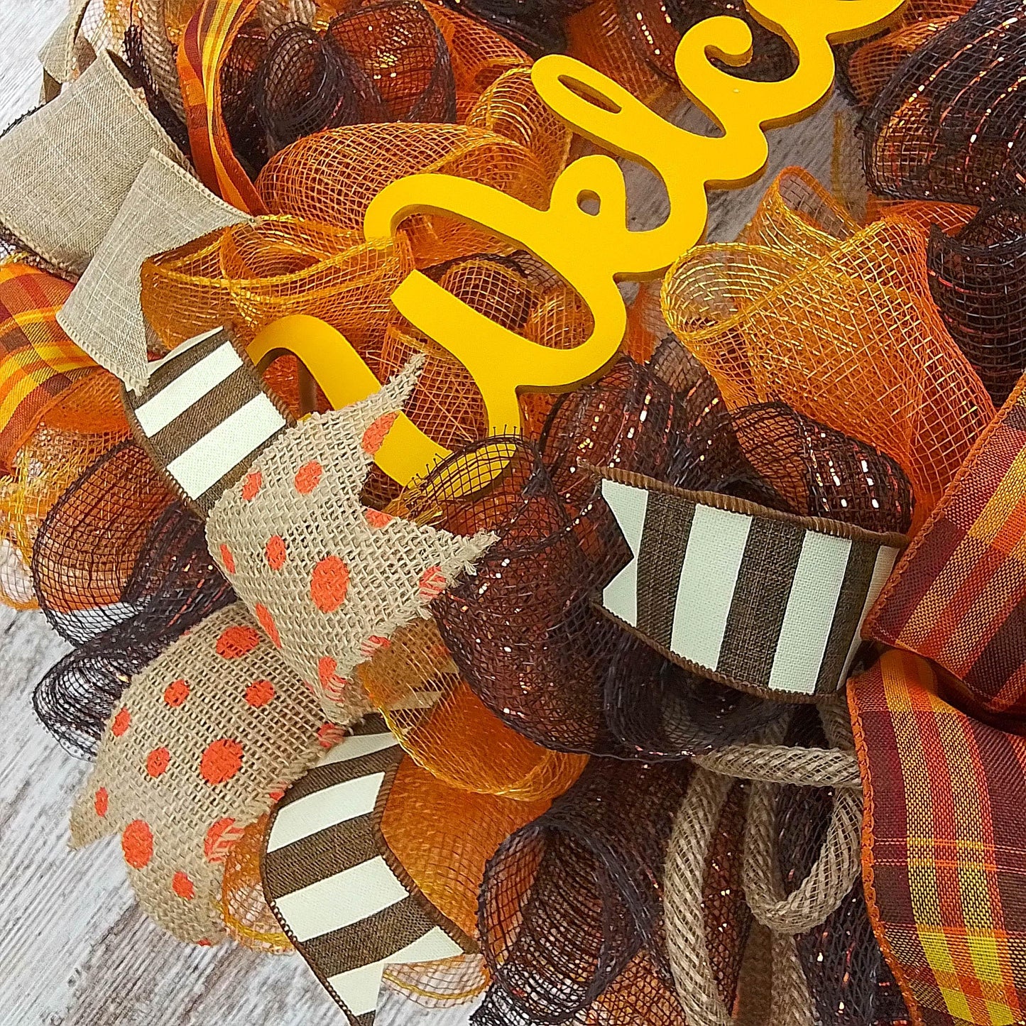 Mustard Yellow Fall Wreath, Fall Front Door Wreath : F3 - Pink Door Wreaths