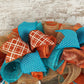 Orange and Turquoise Fall Wreath - Thanksgiving Welcome Wreath - Everyday Door Wreath - White Teal