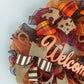 Orange Thanksgiving Wreaths, Autumn Front Door Wreath : F2 - Pink Door Wreaths