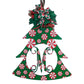 Peppermint Candy Door Hanger, Customized Monogram Decoration - Pink Door Wreaths