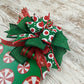 Peppermint Candy Door Hanger, Customized Monogram Decoration - Pink Door Wreaths