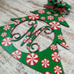 Peppermint Candy Door Hanger, Customized Monogram Decoration - Pink Door Wreaths