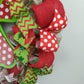 Polka Dot Cross Christmas Wreath - Church Christian Religious Front Door Wreath - Red Emerald Green White Farmhouse - Pink Door Wreaths