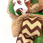Football Door Wreath, Go Team Brown Green