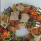 Fall Wreath Ideas | Thanksgiving Wreath Ideas | Fall Mesh Wreath : F1