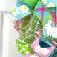 Easter Door Wreath | Spring Welcome Wreath | Pink Turquoise White