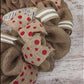 Lake Summer Wreath - Pool Spring Beach Lake House Decor - Burlap Red Navy Blue