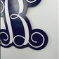 Letter Door Hanger | Mom Gifts from Son | Wooden Monogram Door Hanger Wreath | LOTS OF COLORS