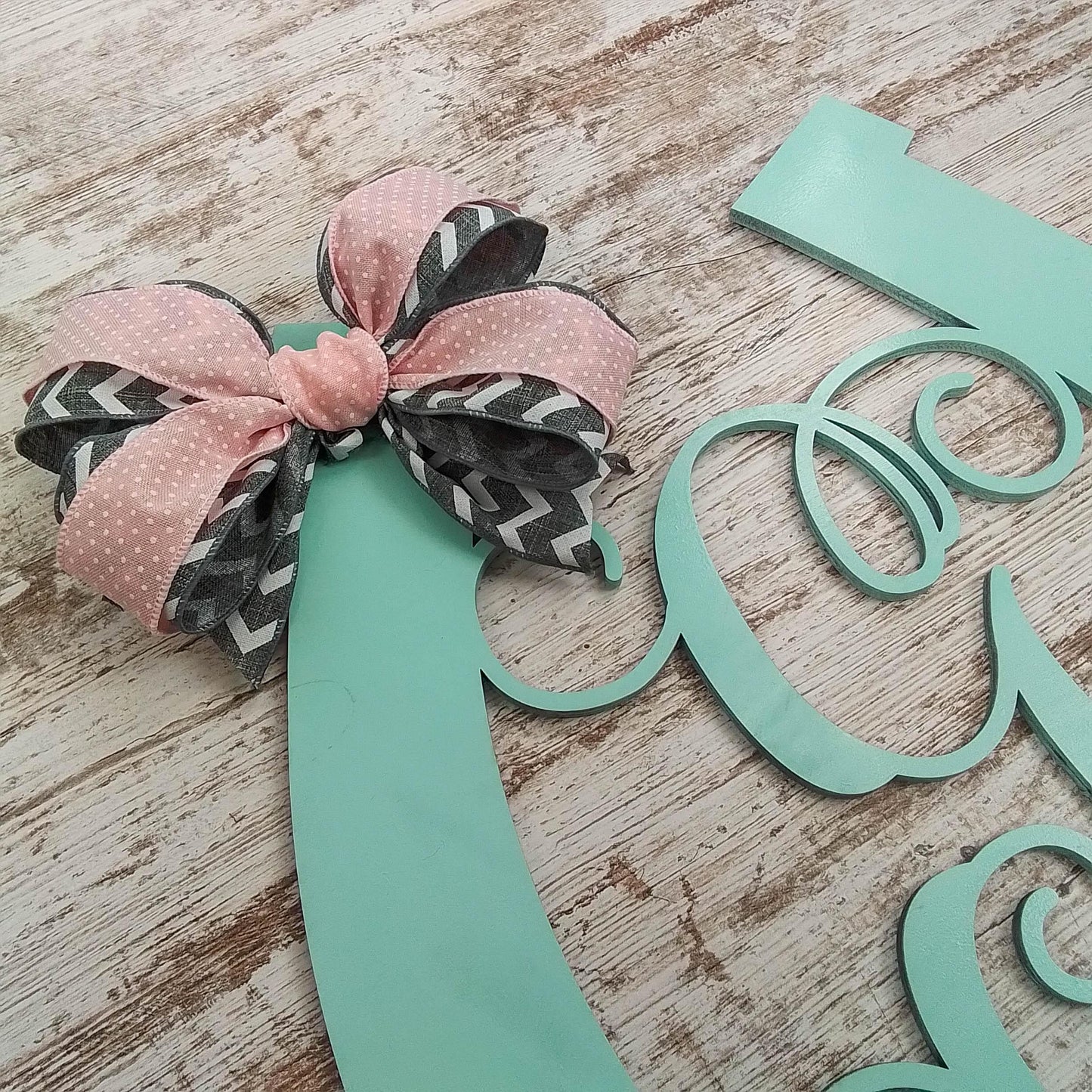 Purple Kentucky Derby Party Monogram Door Hanger | LOTS of colors! - Pink Door Wreaths
