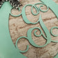 Purple Kentucky Derby Party Monogram Door Hanger | LOTS of colors! - Pink Door Wreaths