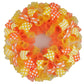 Summer Spring Welcome Front Door Outdoor Wreath; Orange Yellow White - Pink Door Wreaths