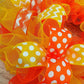 Summer Spring Welcome Front Door Outdoor Wreath; Orange Yellow White - Pink Door Wreaths
