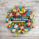 Teacher Classroom Gift | End of School Year Present | Red Yellow Blue Chalkboard - Pink Door Wreaths