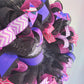 Valentine's Day Mesh Door Wreath - Black Hot Fuchsia Pink Purple - Animal Print Bold Decor for Daughters Room - Pink Door Wreaths