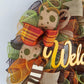 Welcome Fall Wreaths, Thanksgiving Front Door Wreath, Green, Brown : F1 - Pink Door Wreaths