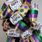 Mardi Gras Tree Topper Bow | Lantern Topper | Large Oversized Present or Gift Bow