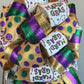 Mardi Gras Tree Topper Bow | Lantern Topper | Large Oversized Present or Gift Bow