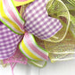 Easter Wreaths for Decoration - Welcome Pastel Front Door Decor - Purple Lavender Pink Yellow