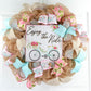 Bicycle Enjoy the Ride Wreath - Farmhouse Burlap Spring Decor - Pink Door Wreaths