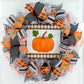 Fall Wreaths for Front Door, Buffalo Plaid Pumpkin - Pink Door Wreaths