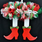 Mesh Elf Wreath Christmas