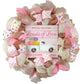 Conversation Heart Valentine's Day Wreath - Valentines Loads of Love Decoration - Pink Door Wreaths