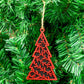Custom Ornament Set of 6 - Pick Your Colors - Pack of Christmas Tree Baubles with Jute String Included - Wooden Personalized Ornament Set - Pink Door Wreaths