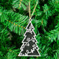 Custom Ornament Set of 6 - Pick Your Colors - Pack of Christmas Tree Baubles with Jute String Included - Wooden Personalized Ornament Set - Pink Door Wreaths