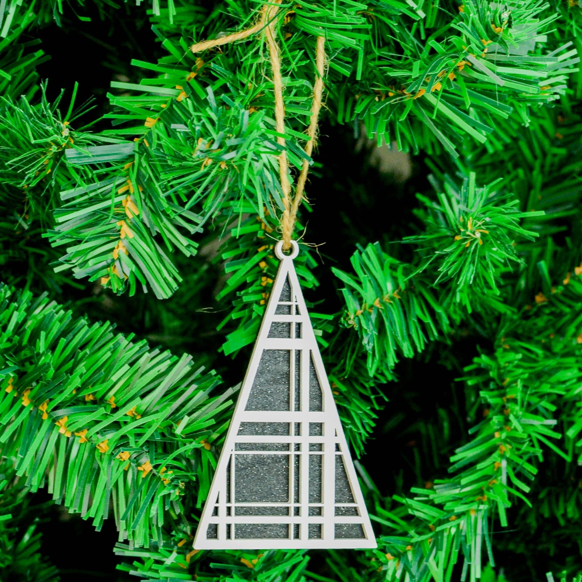 Custom Ornament Set of 6 - Pick Your Colors - Pack of Christmas Tree Baubles with Jute String Included - Wooden Personalized Ornament Set - Pink Door Wreaths