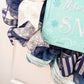 Dashing through the Snow Wreath - Winter Christmas Mesh Front Door Wreath - White Blue Grey - Pink Door Wreaths