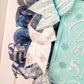 Dashing through the Snow Wreath - Winter Christmas Mesh Front Door Wreath - White Blue Grey - Pink Door Wreaths