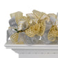 Gold Silver Ivory Christmas Garland for Staircase or Mantle - Mantel Decor - Cream Shimmer Metallic TB7 - Pink Door Wreaths