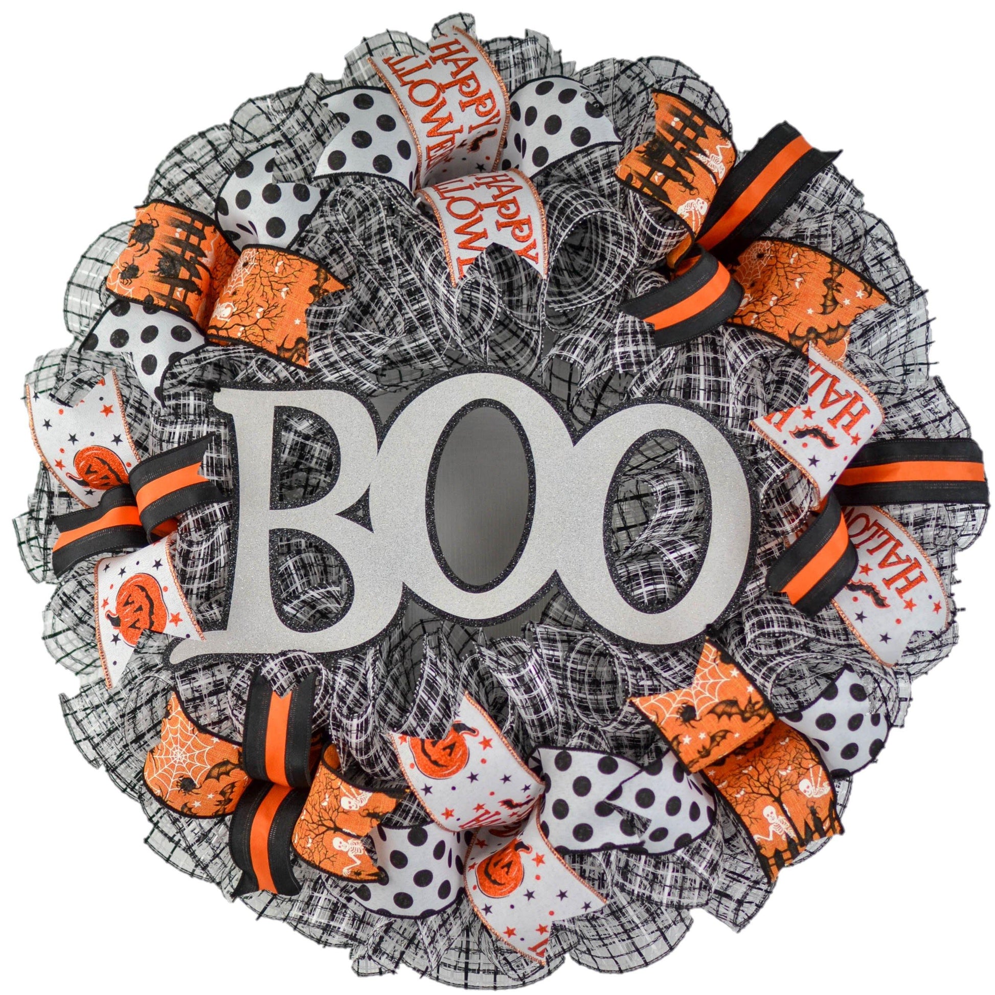 Halloween Wreath for Door | Ghost Wreath | Ghost Front Door Wreath - Pink Door Wreaths