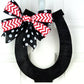 Kentucky Derby Horseshoe Door Hanger | Derby Bridal Shower - Pink Door Wreaths