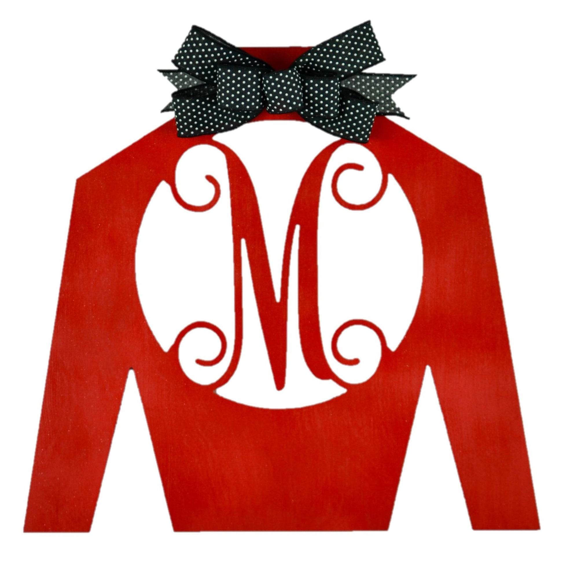 Kentucky Derby Monogram Jockey Silk | LOTS of colors! - Pink Door Wreaths