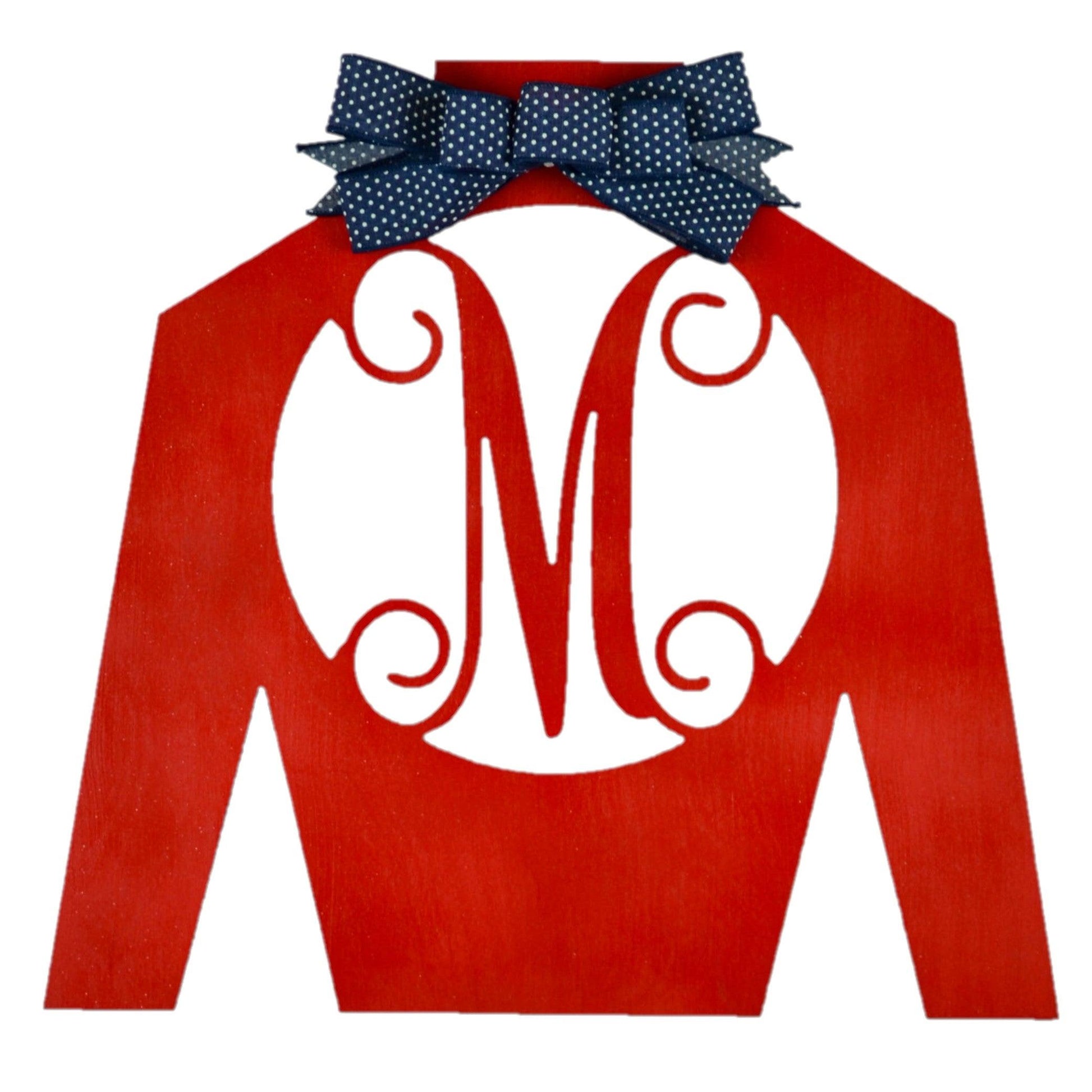 Kentucky Derby Monogram Jockey Silk | LOTS of colors! - Pink Door Wreaths